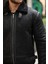 Erkek Napa Deri Içi Full Kürklü Slim Fit Mont & Ceket 4