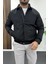 Erkek Gömlek Yaka Mevsimlik Ceket Siyah EDW210 1