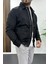 Erkek Gömlek Yaka Mevsimlik Ceket Siyah EDW210 3