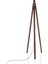 Lambader Ayağı Tripod Ayak Ahşap Abajur Ayağı Üçlü Ahşap Ayak Tesisat Dahil Kahverengi 1660 1