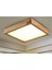 Ahşap Çerçeve Tavan LED Aydınlatma Avize 30*30 cm Salon Yatak Odası Mutfak Balkon Beyaz 6500K Işık 1