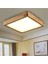 Ahşap Çerçeve Tavan LED Aydınlatma Avize 30*30 cm Salon Yatak Odası Mutfak Balkon Beyaz 6500K Işık 2