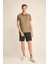 Noah Erkek Slim Fit Haki Polo Yaka T-Shirt 2