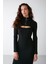 Agatha Bodycone Slim Fit Siyah Elbise 3