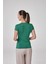 Kadın Kısa Kollu V Yaka Body T-Shirt Fit Kalıp 2