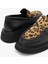 Josie Leopar Hakiki Deri Kadın Loafer 5
