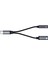 Type-C To 3.5mm Kulaklık ve Type-C Şarj Dönüştürücü Adaptör 2