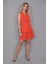 Abiye Yelek & Tokalı Etek Şort-Turuncu 1