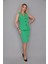 Uzun Klasik Yelek & Kalem Etek Takım-Yeşil 4