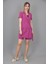 Kuşaklı Kısa Kollu Ceket & Duble Paça Şort-Fuşya 1