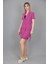 Kuşaklı Kısa Kollu Ceket & Duble Paça Şort-Fuşya 3