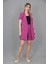 Kuşaklı Kısa Kollu Ceket & Duble Paça Şort-Fuşya 5