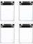 Vakum Krom Kapaklı Kare Cam Kavanoz 8x8*10 cm - 500 ml Cam Baharatlık Saklama Kabı 4 Adet 1