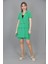 Kuşaklı Kısa Kollu Ceket & Duble Paça Şort-Yeşil 3