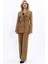 Blazer Ceket & Bol Paça Pantolon Takım-Camel 4