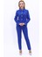 Peplum Ceket & Boru Paça Pantolon Takım-Saks 5