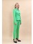 Peplum Ceket & Boru Paça Pantolon Takım-Yeşil 3
