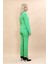 Peplum Ceket & Boru Paça Pantolon Takım-Yeşil 4