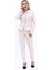Peplum Ceket & Boru Paça Pantolon Takım-Bej 5