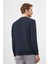 Erkek Lacivert Bisiklet Yaka Dynamic Fit Rahat Kesim Sweatshirt 5