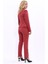Peplum Ceket & Boru Paça Pantolon Takım-Kiremit 4