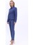 Peplum Ceket & Boru Paça Pantolon Takım-Indigo 2
