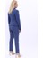 Peplum Ceket & Boru Paça Pantolon Takım-Indigo 4