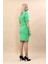 Kısa Kollu Yakalı Mini Ceket & Kısa Kalem Etek Takım-Yeşil 4