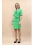 Kısa Kollu Yakalı Mini Ceket & Kısa Kalem Etek Takım-Yeşil 5