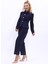 Gömlek Yaka Klasik Ceket & Paçası Pileli Pantolon-Lacivert 3