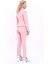 Peplum Ceket & Boru Paça Pantolon Takım-Pudra 5