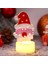Yeni Noel Yaratıcı Kişiselleştirilmiş Mum Işığı Parlayan Noel Baba Kardan Adam LED Süsler Gece Lambası (Yurt Dışından) 1
