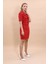 Kısa Kollu Yakalı Mini Ceket & Kısa Kalem Etek Takım-Kırmızı 4