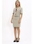 Kısa Kollu Yakalı Mini Ceket & Kısa Kalem Etek Takım-Bambu 5