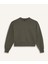 Boxy Fit Bisiklet Yaka Kalın Basic Düz Sweatshirt B8568AX24WN 7