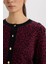 Regular Fit Bisiklet Yaka Leopar Desenli Düğmeli Triko Hırka D8510AX24WN 6