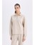 Regular Fit Yarım Fermuarlı Baskılı Sweatshirt E1850AX24WN 5