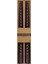 2'li Burgu Şamdan Mumu - Siyah - 25 cm 2