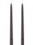 2'li Burgu Şamdan Mumu - Siyah - 25 cm 3