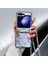 Samsung Galaxy Z Flip5 5g Pu Deri Kaplamalı Pc Telefon Kılıfı ve Yeşim Taşlı Askı (Yurt Dışından) 1