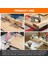 Goodhand GH-12142 Dikey Geçişli Kelepçe | 227 kg Kapasiteli Dayanıklı Kelepçe - Uzun Katı Kol | Düz 5