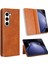 Samsung Galaxy Z Fold 6 5g Pu Deri Retro Telefon Standı Kapağı (Yurt Dışından) 1
