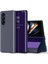 Samsung Galaxy Z Fold 6 5g Görünüm Penceresi Pu Deri + Pc Galvanik Telefon Kapağı (Yurt Dışından) 1