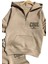 Erkek Çocuk Cool Boy Baskılı Fermuarlı Yaka Cepli Sweatshirt Bej Eşofman Takım 2