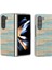 Samsung Galaxy Z Fold 6 5g Ekose Dokulu Deri Telefon Kılıfı (Yurt Dışından) 1