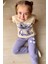 Kız Çocuk Stitch Karakter ve Angel Yazı Baskılı Lila Eşofman Takım 1