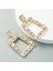 2 Pairs Alaşım Kakma Renk Rhinestone Küpe (White) (Yurt Dışından) 1