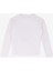 Beyaz Erkek Bisiklet Yaka Relaxed Fit Baskılı Uzun Kollu T-Shirt D4WB-TST3057 2