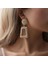 Exaggerated Scrub Geometric Earrings (Red) (Yurt Dışından) 2