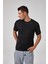 Erkek Kısa Kollu Üçgen Biyeli T-Shirt 1